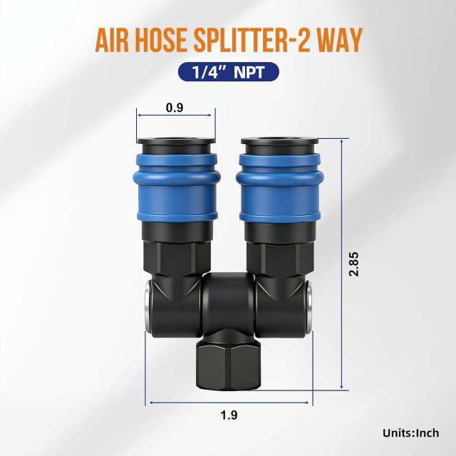 Where to find 2 Way 1 4 Air Line Splitter in Concord