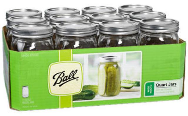 Rental store for Ball Wide-Mouth Mason Jars Qt, 12pk in Concord NH